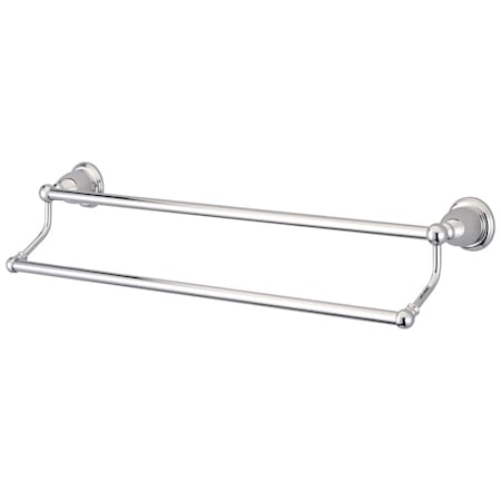 Kingston Brass Heritage 18" Dual Towel Bar, Polished Chrome BA175318C